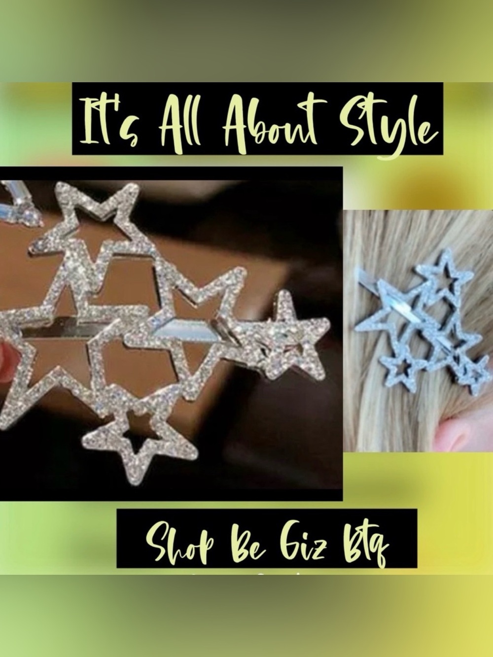 Super Elegant Embellished HAIRPIN to Enhance your Casual or Night Our Hair look